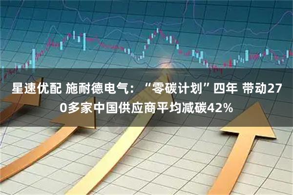 星速优配 施耐德电气：“零碳计划”四年 带动270多家中国供应商平均减碳42%