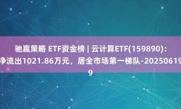 驰赢策略 ETF资金榜 | 云计算ETF(159890)：净流出1021.86万元，居全市场第一梯队-20250619